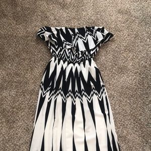 Strapless maxi dress